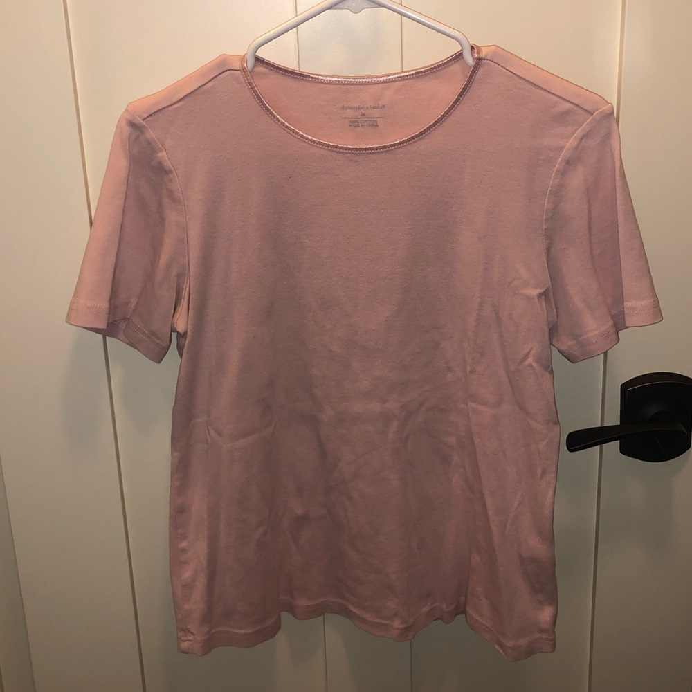 Christopher & Banks light pink tee